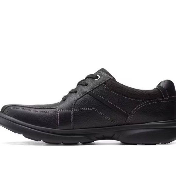 Clarks Bradley Walk blk Tumbled Leather main image 4